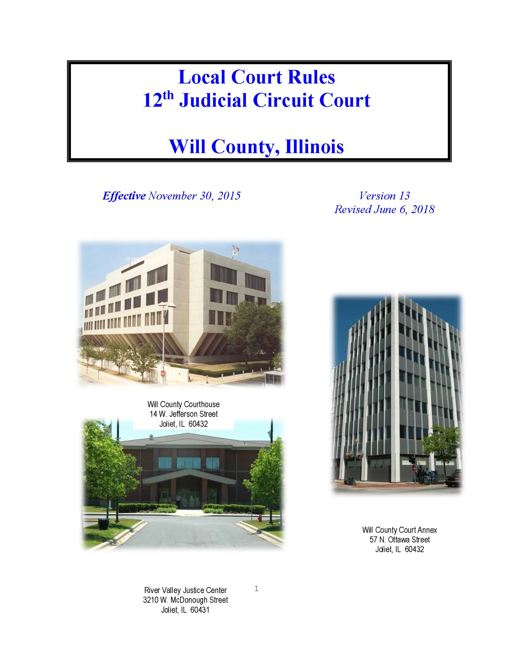 Local Court Rules v.13